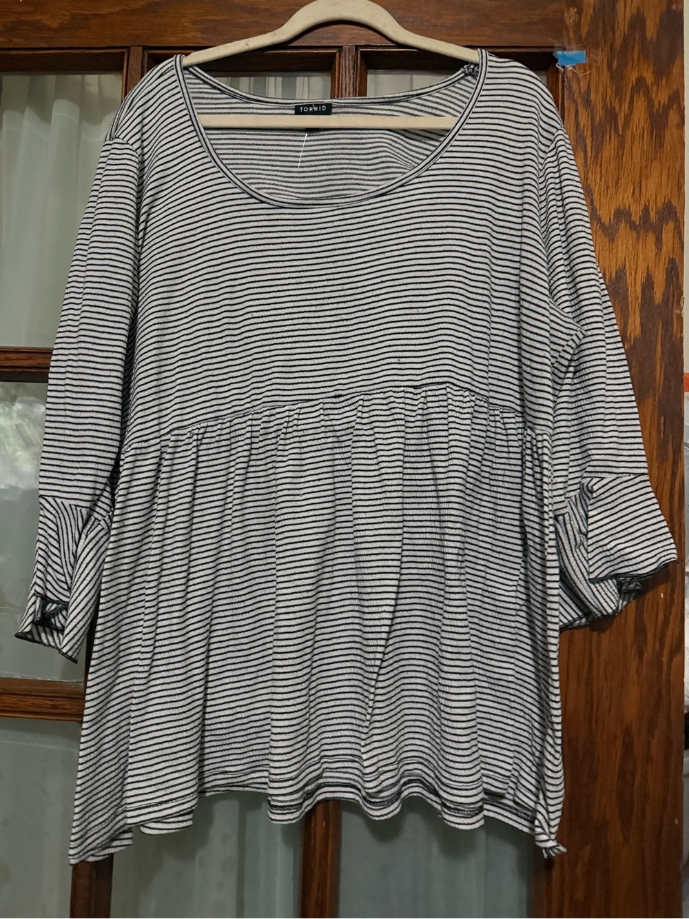 Torrid size 3 striped babydoll top
